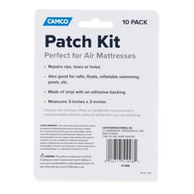 Air Mattress Patches, 10-pack,